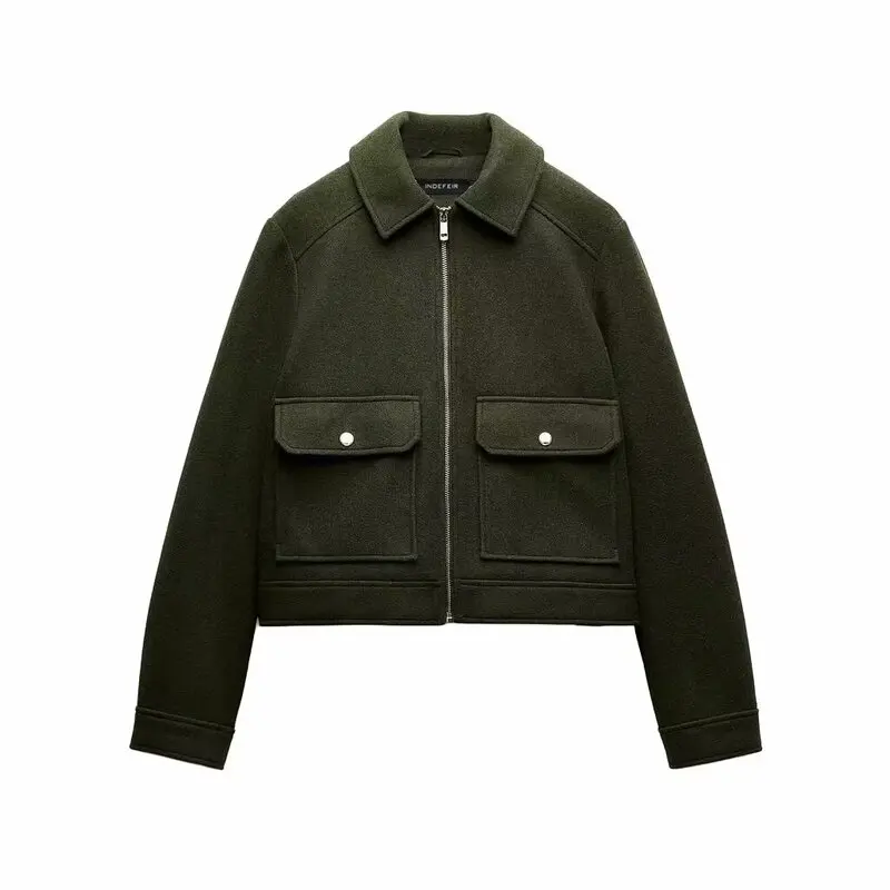 Куртка женская осенняя мягкая на молнии с орнаментом