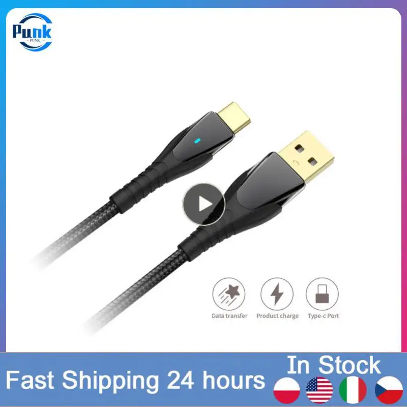 

Fast Charging Usb Cable Universal Type C Charging Wire Usb Transfer Data Cord For Smartphone Protable Charging Cable Power Cord