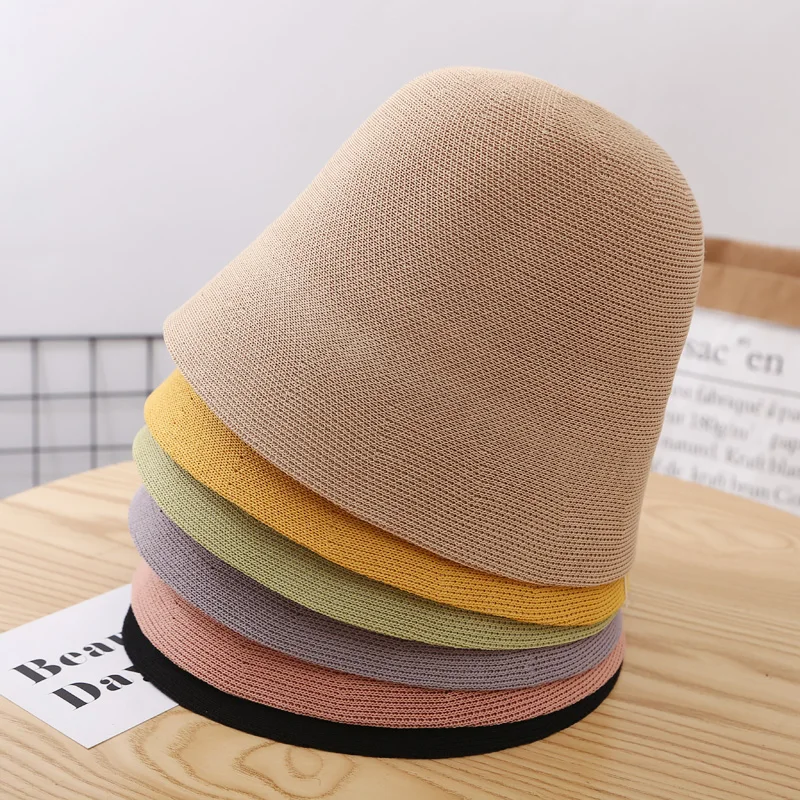 MAXSITI U Summer thin breathable linen Bucket Hat Women's knitting fisherman hat folding basin hat Face covering sunscreen cap