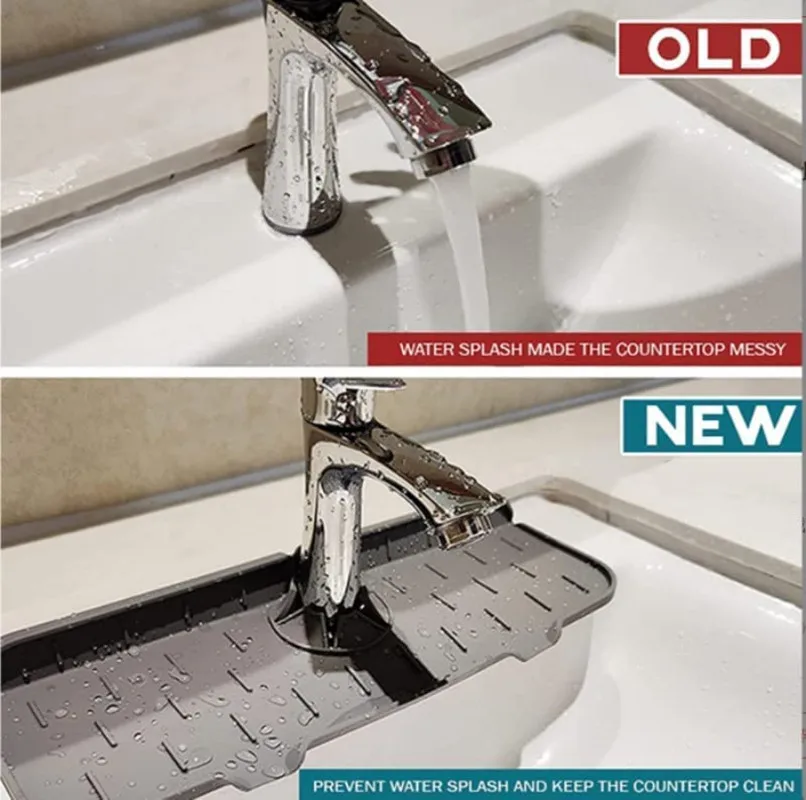 Cyrusher силиконовый кран для раковины коврик кухонной брызговик ванная комната