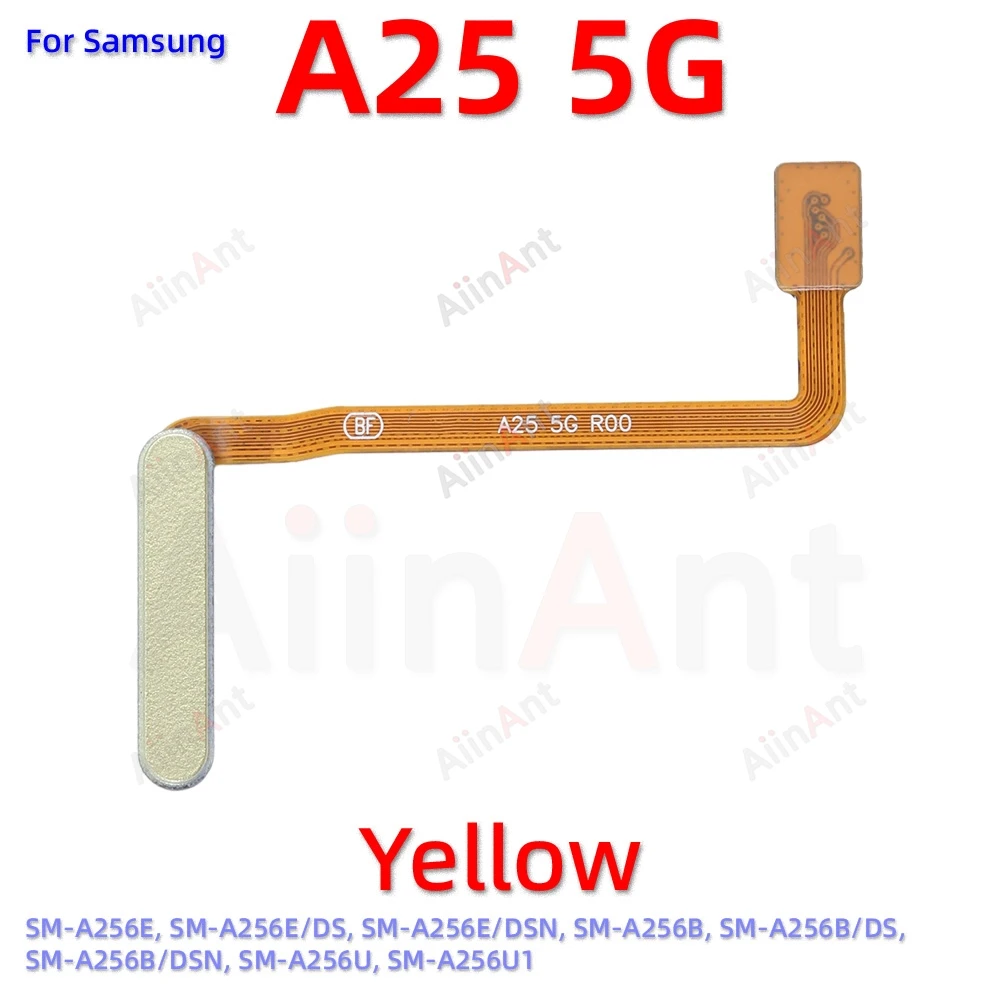 Кнопка Назад Touch ID Сканер пальцев Гибкий кабель датчика отпечатков для Samsung Galaxy A15