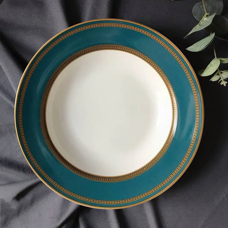 

Ins American Plaid Tableware Steak Plates Dessert Bowl Platos Vaisselle Dinner Plate Pasta Plates Посуда Менажница 접시 посуда