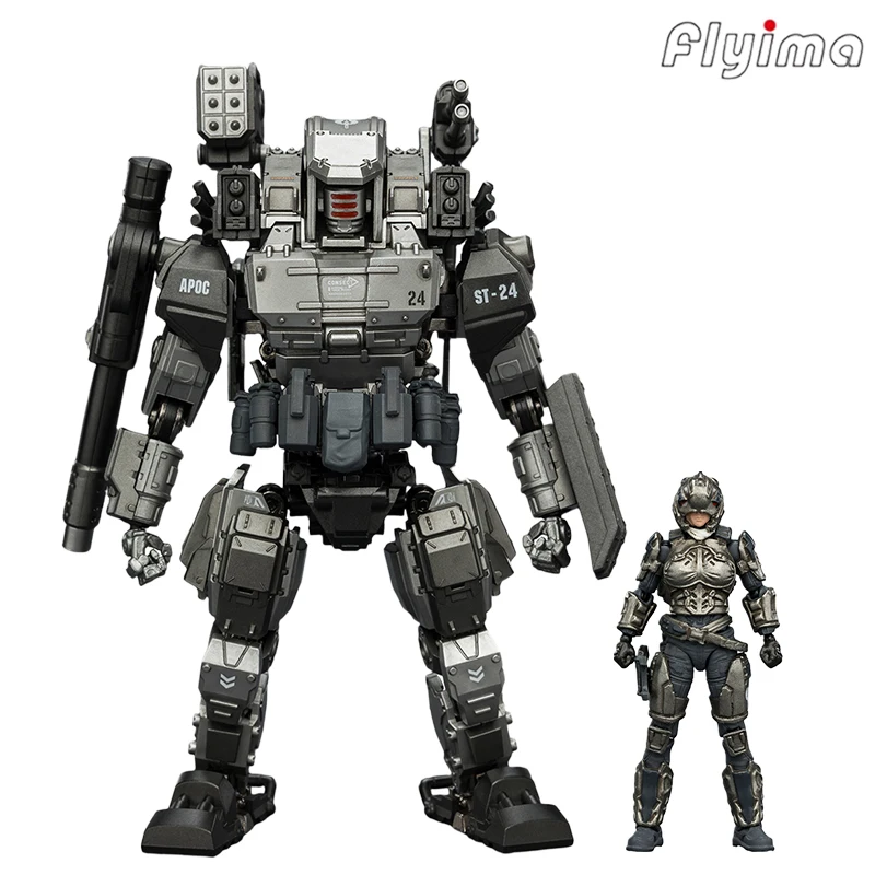 Фото [В НАЛИЧИИ] Фигурка JOYTOY Dark Source 1/25, серия APOC, Тор 02, штурмовой мех ST-8624 и разведчик Steel Ride Corps Scout Mist, 2 шт. №1