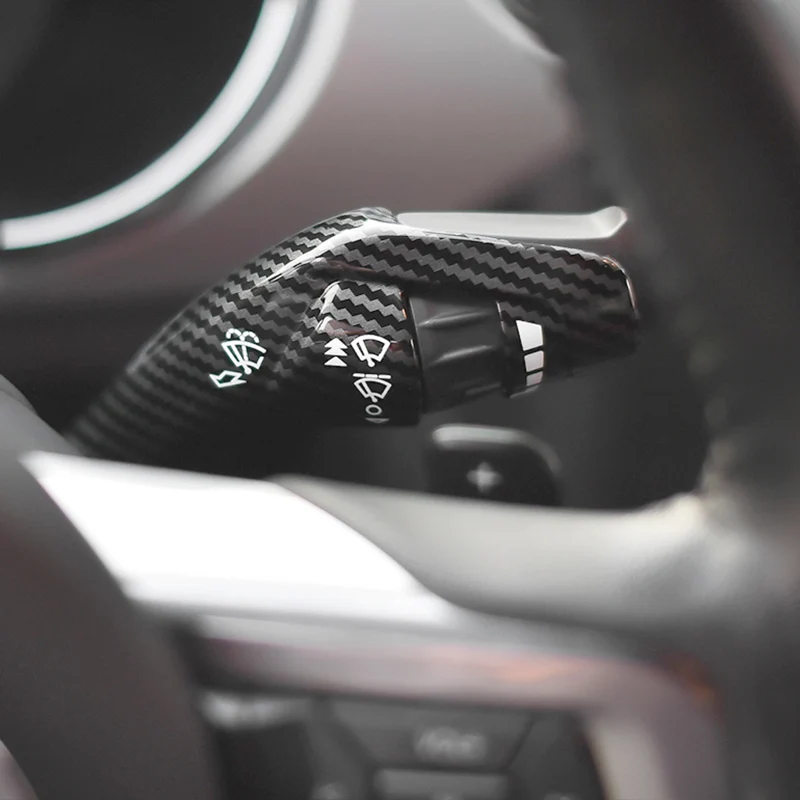 

Wiper Shift Lever Headlight Shift Lever Shell Decoration Cover Car Stickers For 2015 - 2020 Ford Mustang Interior Accessoires
