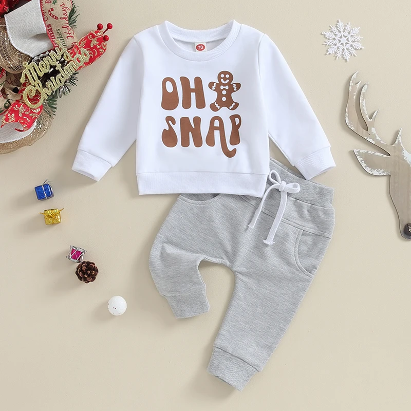 

Брюки с длинным рукавом и принтом имбиря, с круглым вырезом