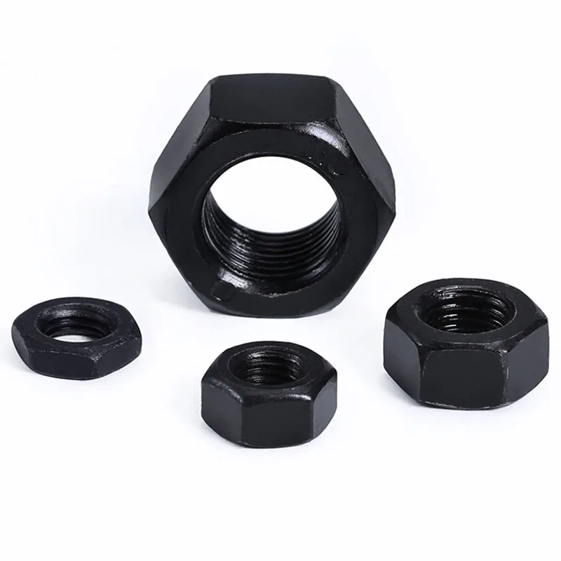 

Black Grade 8.8 Hexagon Hex Nuts M8 M10 M12 M14 M16 M18 M20 304 Stainless Steel Hex Hexagon Locking Nut Pitch 1.0 - 1.5 mm