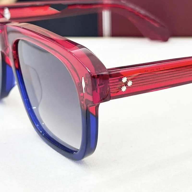 Очки солнцезащитные мужские и женские квадратные в ретро стиле с большой оправой