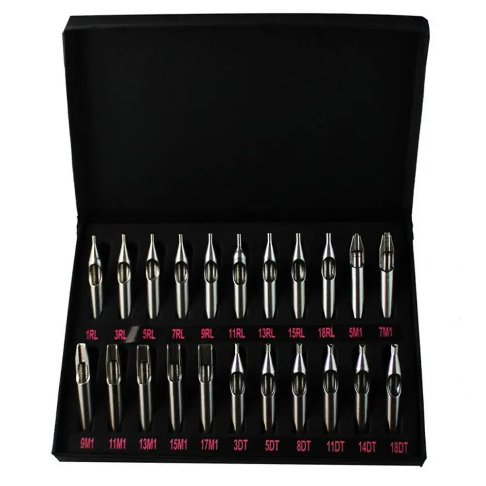 

Tattoo Tips Set Stainless Steel Nozzle Tube Needles Tattoo Machine Reusable Kit Hot Sale