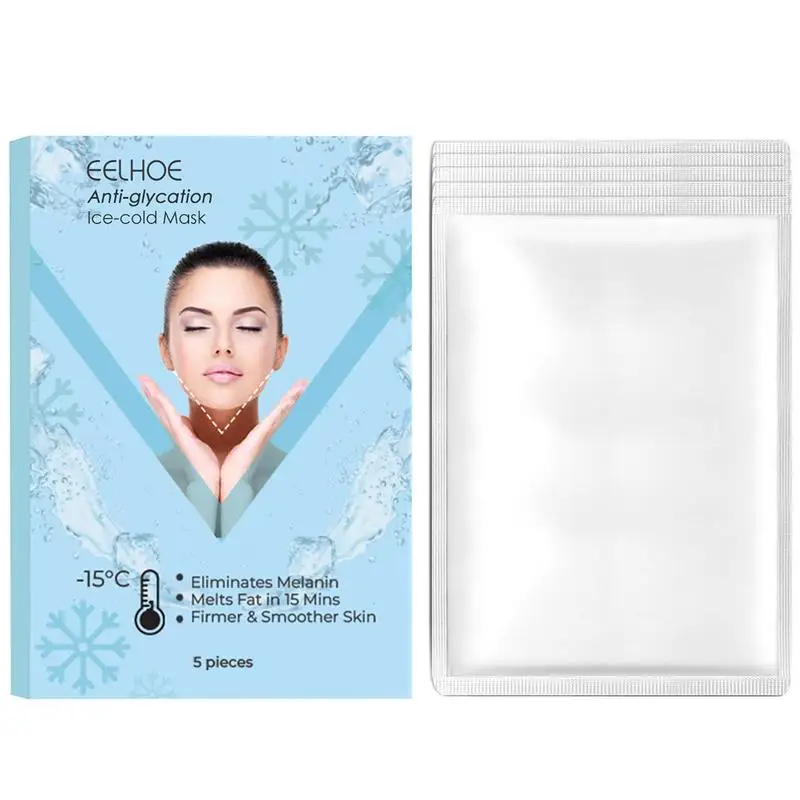 

Moisturizing Masque Face 5pcs Anti-Glycation Ice Cold Sheets Anti Age Face Masque Revitalizing Facial Sheet For Dry Oily Skin
