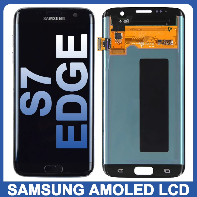 

ЖК-дисплей 5,5 дюйма AMOLED для Samsung Galaxy S7 Edge G935F G935W8 G9350, дисплей с сенсорным экраном, сменный дигитайзер в сборе