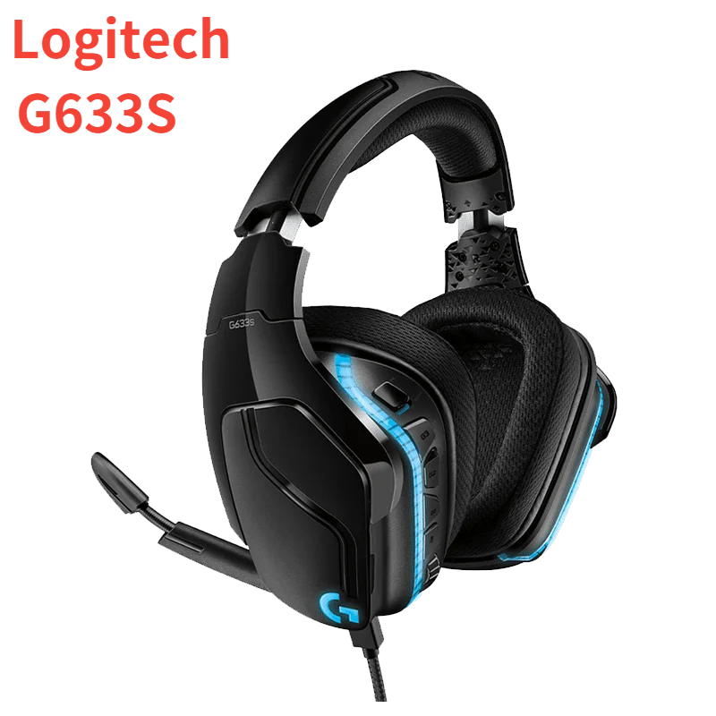 

Игровая гарнитура Logitech G633S LIGHTSYNC RGB, игровые наушники с объемным звуком, игровые наушники с микрофоном и головкой для геймеров, PUBG, LOL, Overwatch