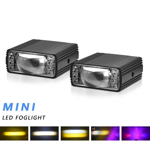 1,5-дюймовые рабочие противотуманные фары высокого/низкого объектива для светодиодных прожекторов дальнего действия, вспомогательные противотуманные фары для мотокросса, внедорожные, супер яркие, 12 В 24 В