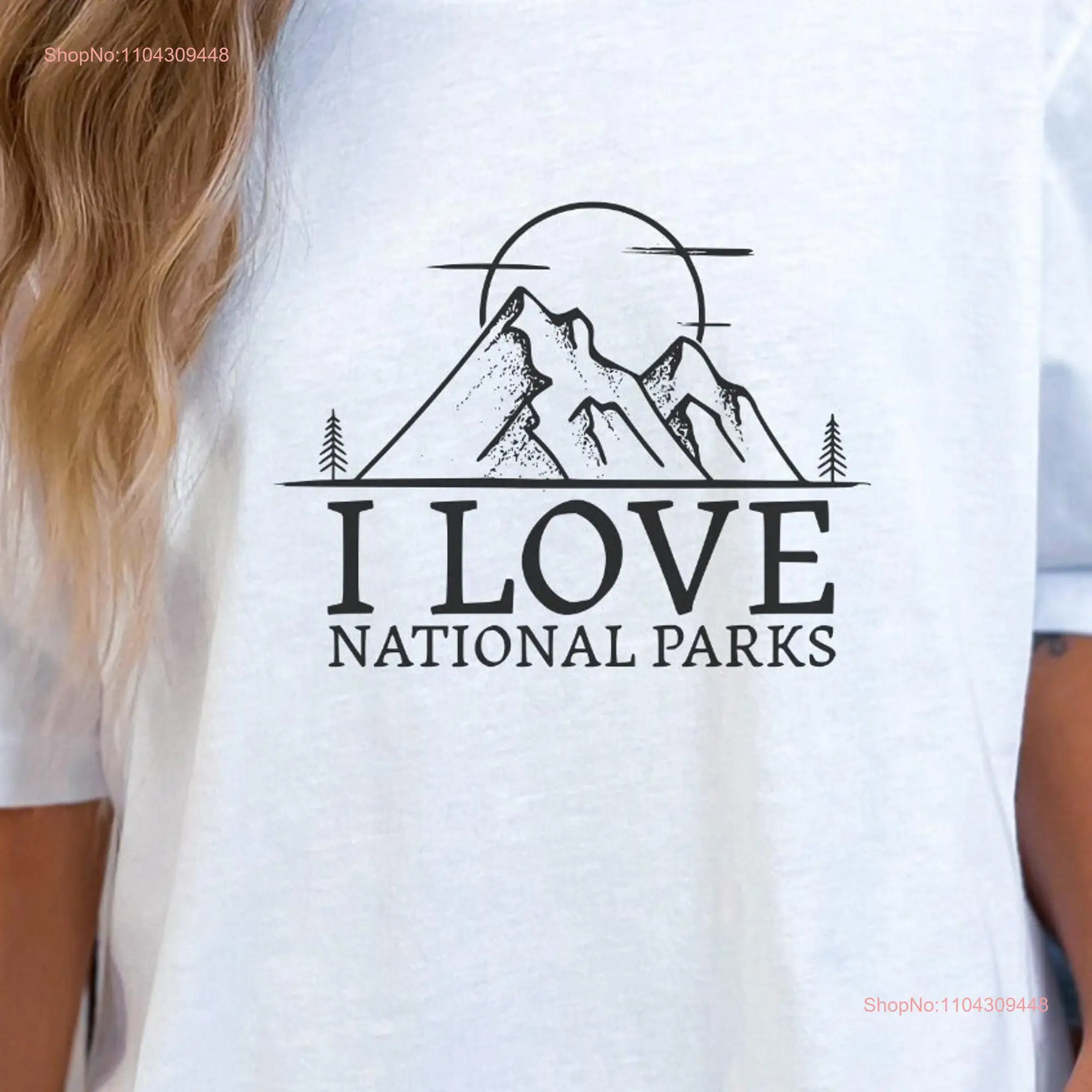 Рубашка I love National Parks T Travel Lover для Park Camping с длинными или короткими рукавами