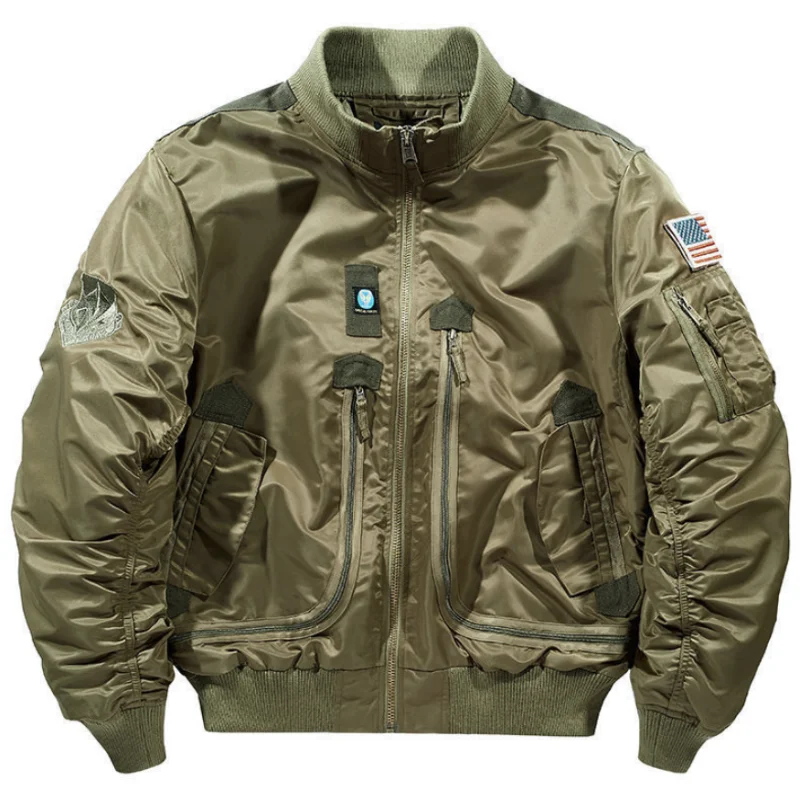 Cool Army Tactical Stand Collar Flight Men's Jacket Jean Jacket Men Winter Jacket Bomber Jacket Men Combat Jacket
