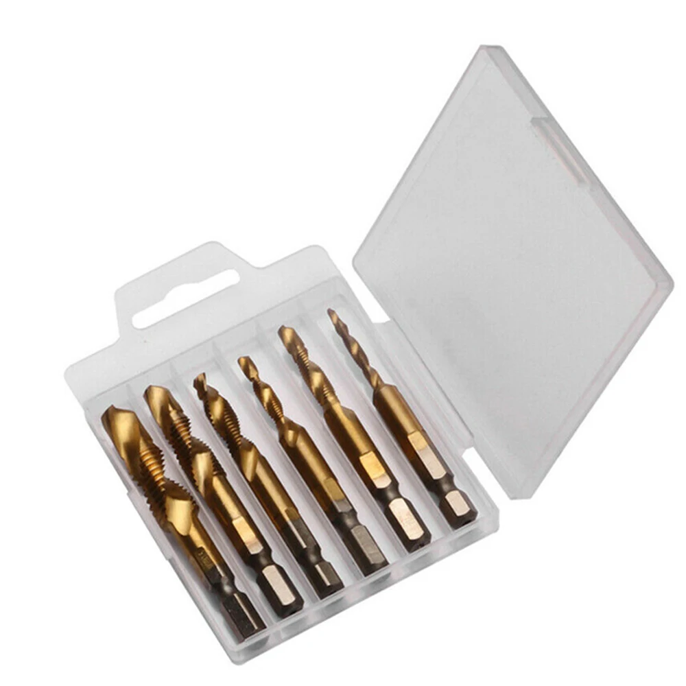 6 шт. композитный кран 35 мм с шестигранной ручкой 4341 высокоскоростное сверление