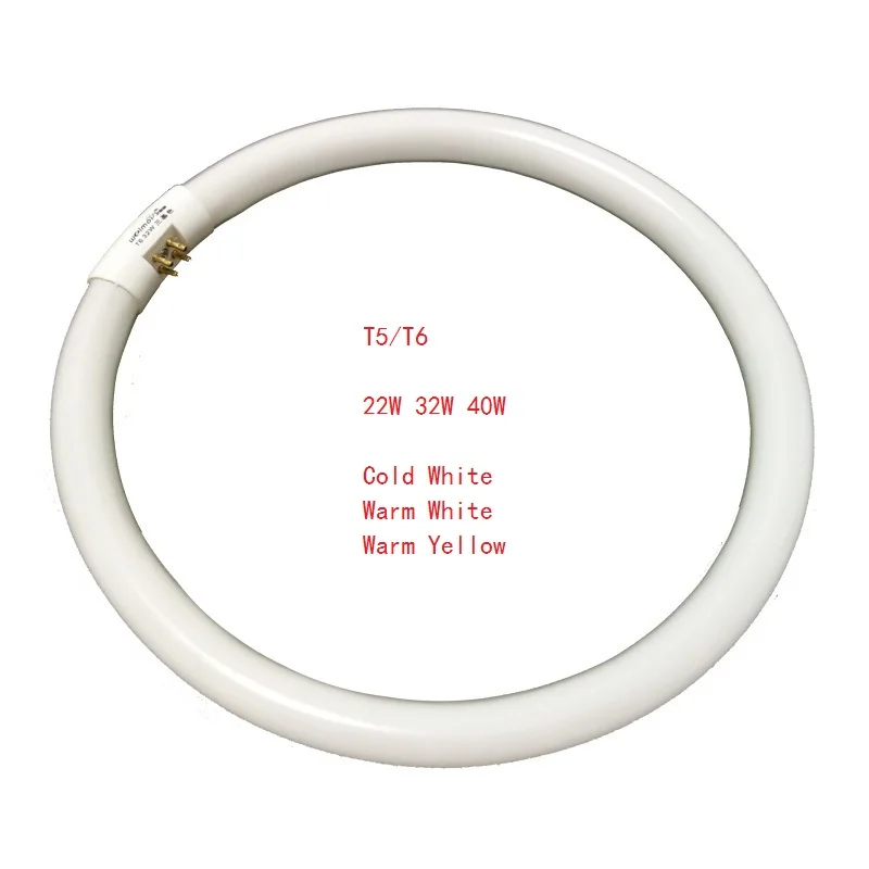 T5 T6 Fluorescent Tube Circular Lamps  Round Four-Pin Three-
