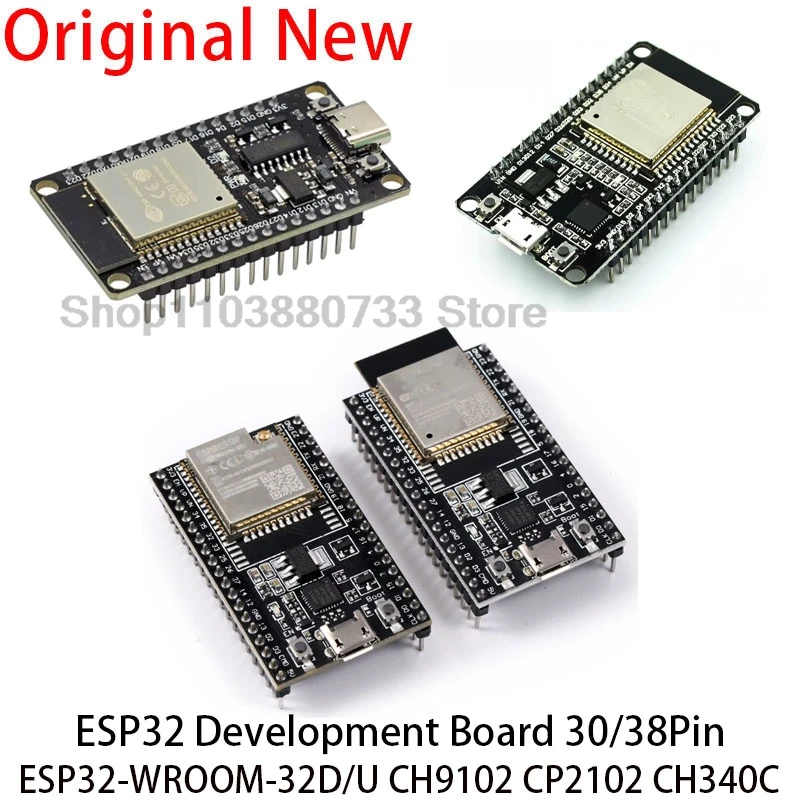 Макетная плата ESP32 2 4G WIFI Bluetooth-модуль 30-контактный 38-контактный CP2102 Micro Type-C со