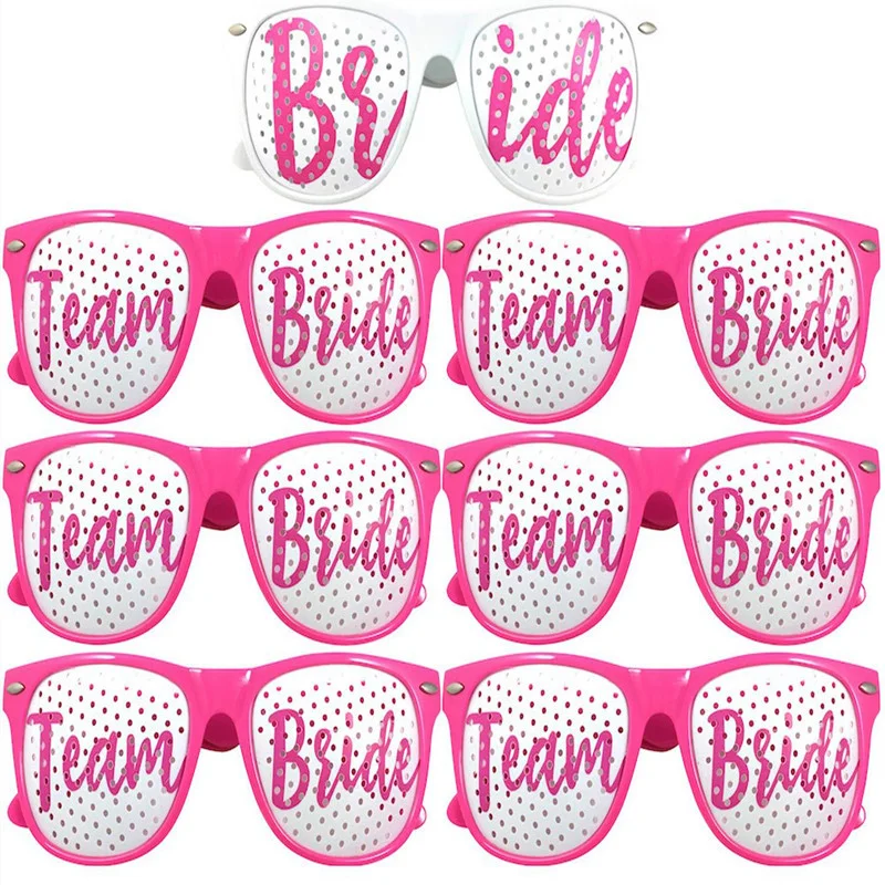 

Team Bride Glasses Bachelorette Party Bride To Be Decoration Party Accessories Hen Party Wedding Bridal Shower Supplies