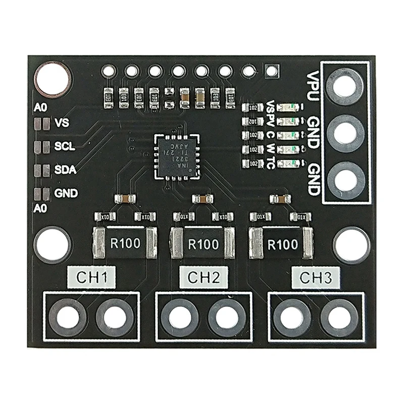 

2X I2C SMBUS INA3221 трехканальный шунт тока питания монитор напряжения сенсорного модуля замены INA219