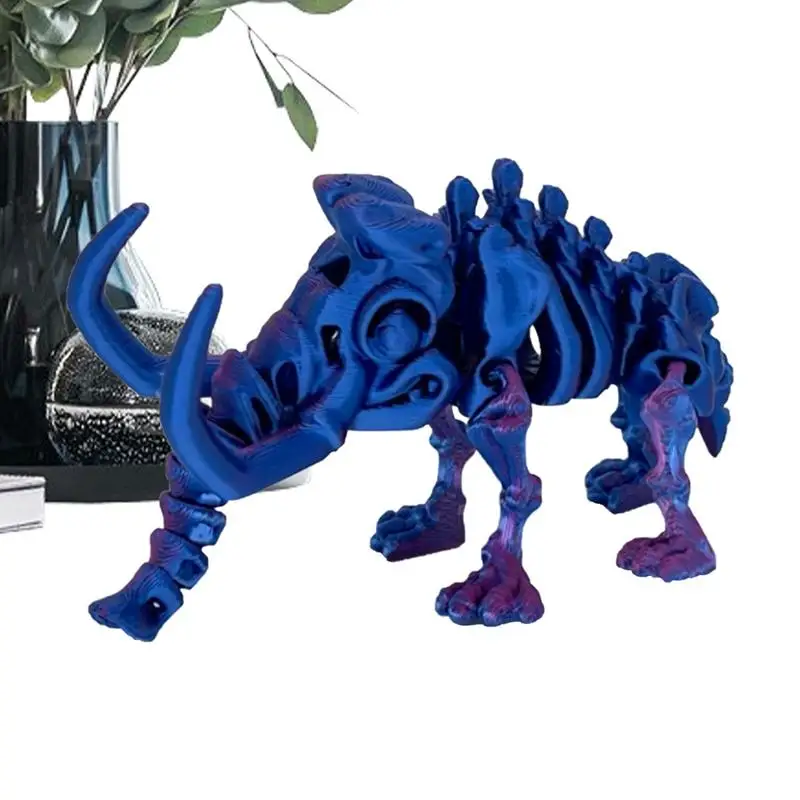 3D печатный слон древний подвижная многосуставная игрушка шарнирная модель