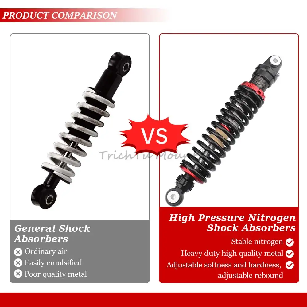 370 мм 400 передняя задняя подвеска пружинные регулируемые воздушные амортизаторы