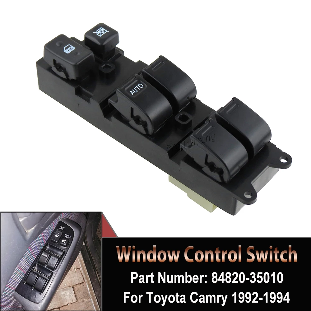 

84820-33060 Car Power Window Control Switch Regulator Button For Toyota Camry Tercel Corolla RAV4 4Runner Lexus LX450 1992-1998