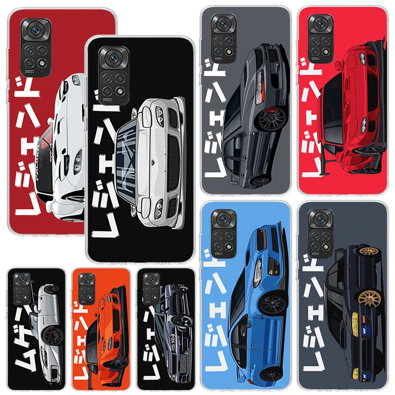 Чехол JDM для Xiaomi Redmi Note 13 12S 11S 10S 12 11E 10 Pro Plus 11T 9S 9 8T 8 7