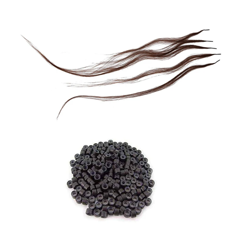 Silicone Lined Micro-rings Links Beads & 100s 22 Inch Kerati
