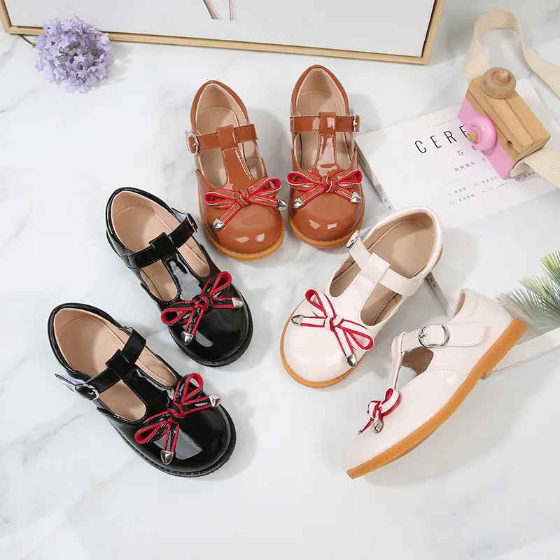 

New Children Performance Moccasins Girls Princess Breathable Fashion Leather Shoes Kids Flats Toddler Baby Shoes 02A