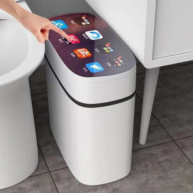 

16L USB Smart Sensor Trash Can Garbage Bin Rechargeable Automatic Trash Can Kitchen Living Room Bathroom Home Induction