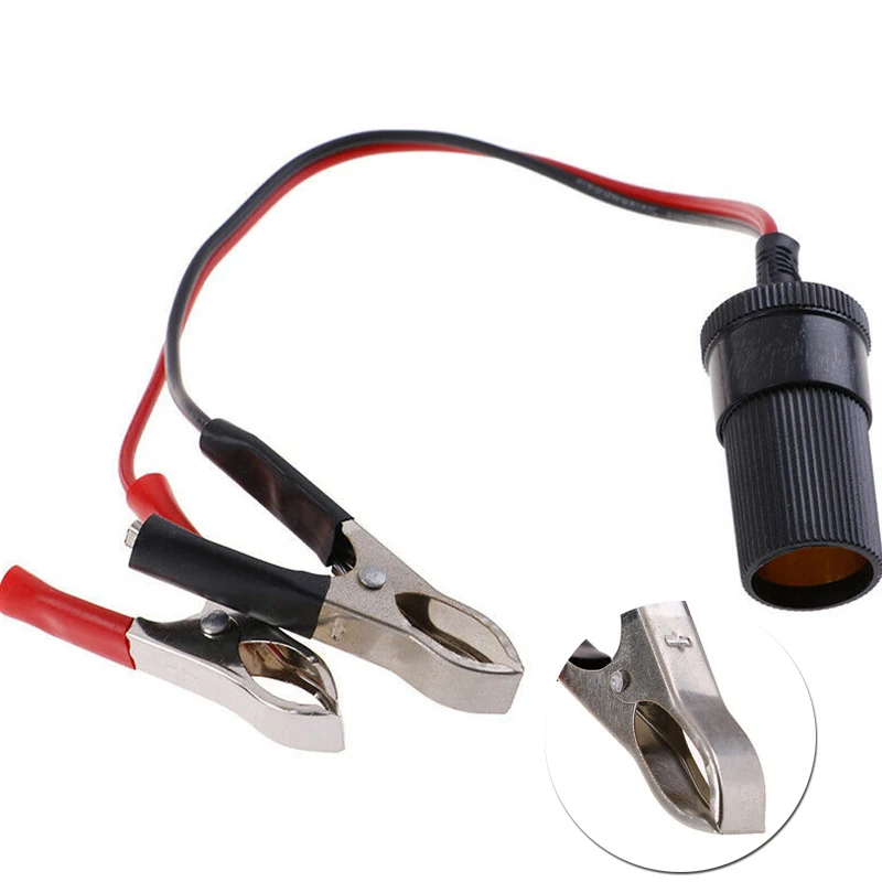 

Cig Cigette Lighter Socket Adapter Clip-on Cig Battery Terminal Lighter Power 12V
