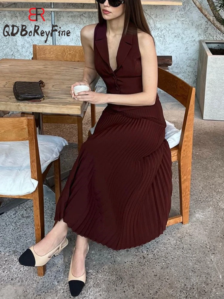 Женский офисный комплект из двух предметов элегантный трапециевидный Топ без