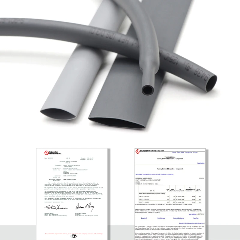 Термоусадочная трубка 1 метр изолированная термоусадочная серого цвета 1: |