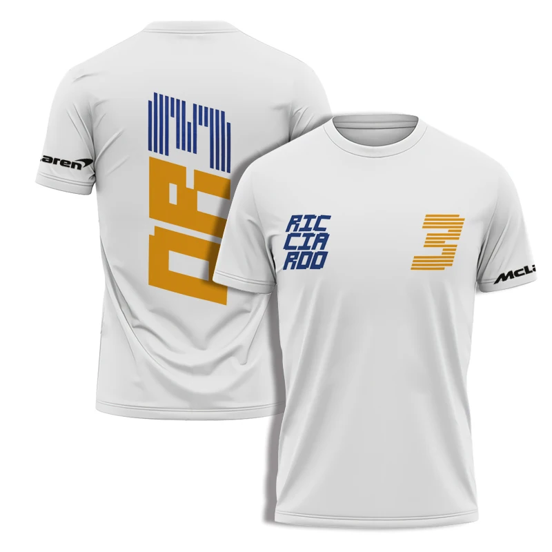 

Лето 2022, Лидер продаж, рубашка McLaren F1, Мужская футболка с коротким рукавом, модная одежда с круглым вырезом для занятий спортом на открытом во...