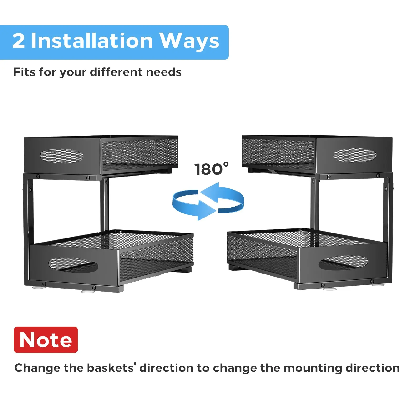 2-уровневый раздвижной шкаф под раковину корзина органайзер выдвижной