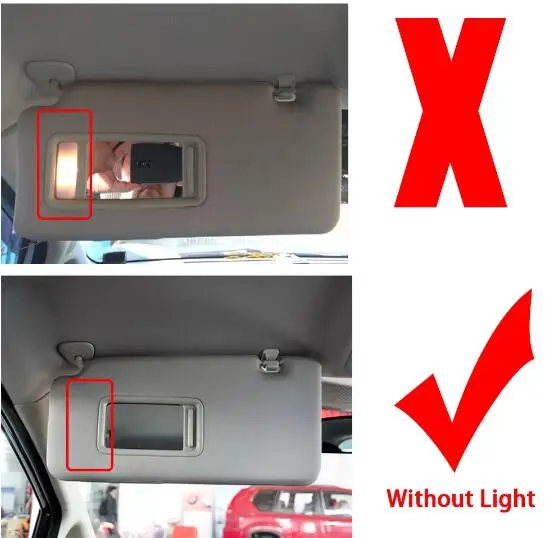 

For Nissan Tiida 2005 - 2012 Accessories Left Side Car Sun Visor With Mirror