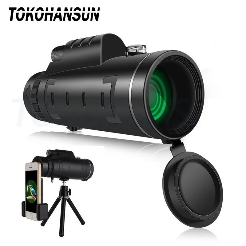 

TOKOHANSUN Mobile Phone Camera Lens 40x60 Telescope Telephoto Lenses + 3in1 Fisheye Wide Angle Macro Lens for All Smartphones
