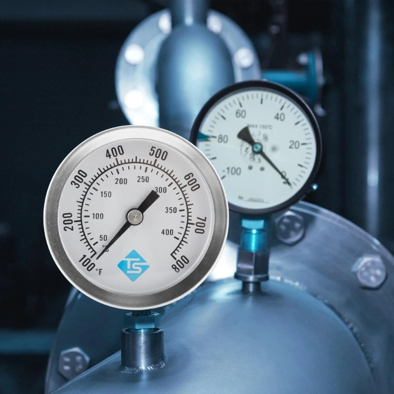 1185 Измеритель температуры с круглыми циферблатами из нержавеющей стали 50-400