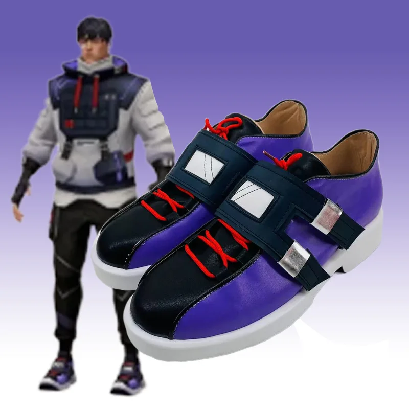 Обувь для косплея по мотивам аниме Valorant ISO черные сапоги Джетт костюм реквизит