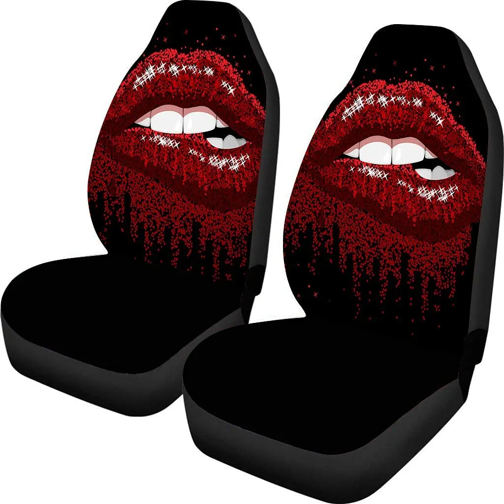 

Sexy Red Lips Car Protector Front Seat Cover Auto Parts Bucket Seat Cover High Back Car Seat Cover Fit Red Lips Kiss