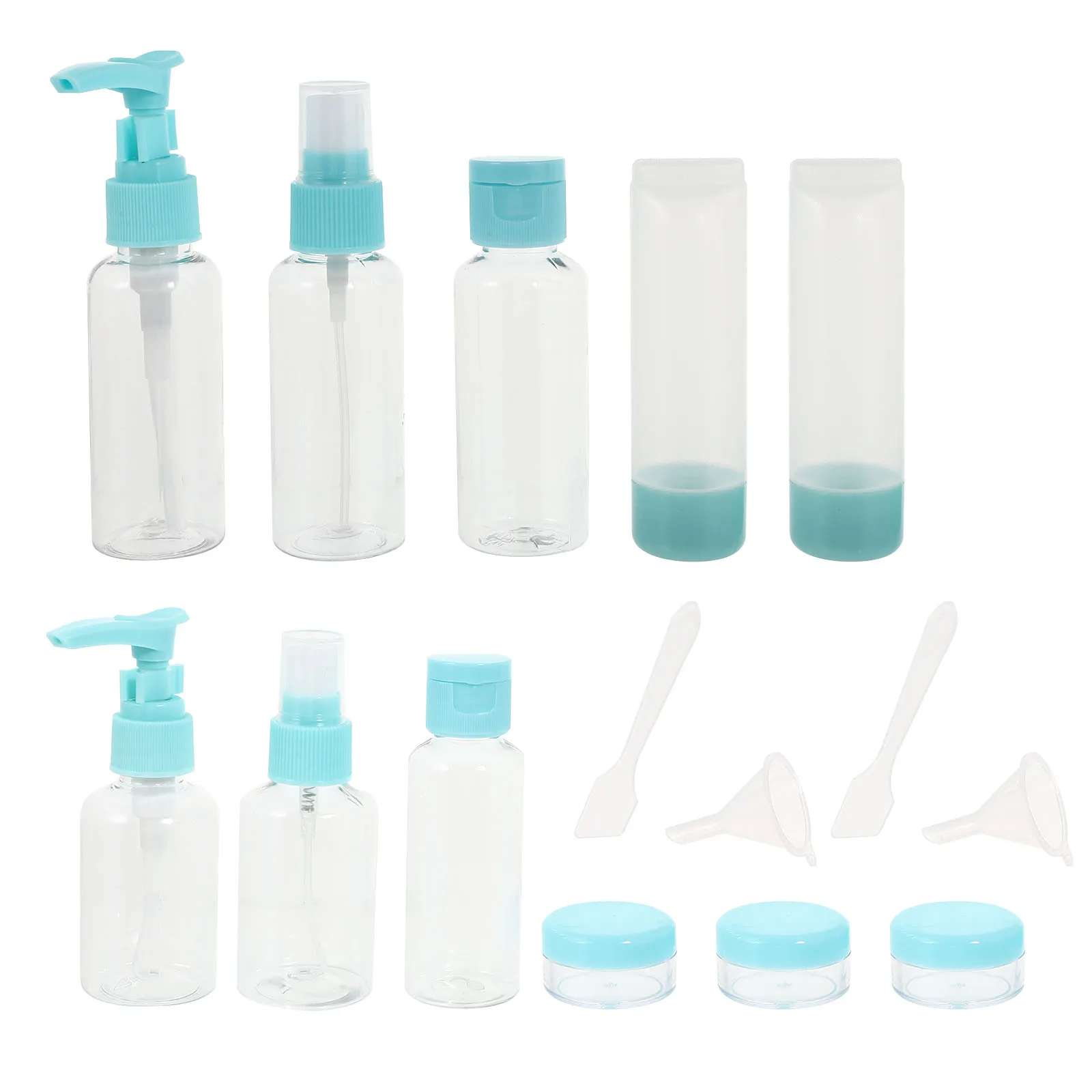 

Portable Refillable Travel Bottles Set Package Cosmetics Bottles Plastic Pressing Spray Bottle Makeup Tools Kit For Travel