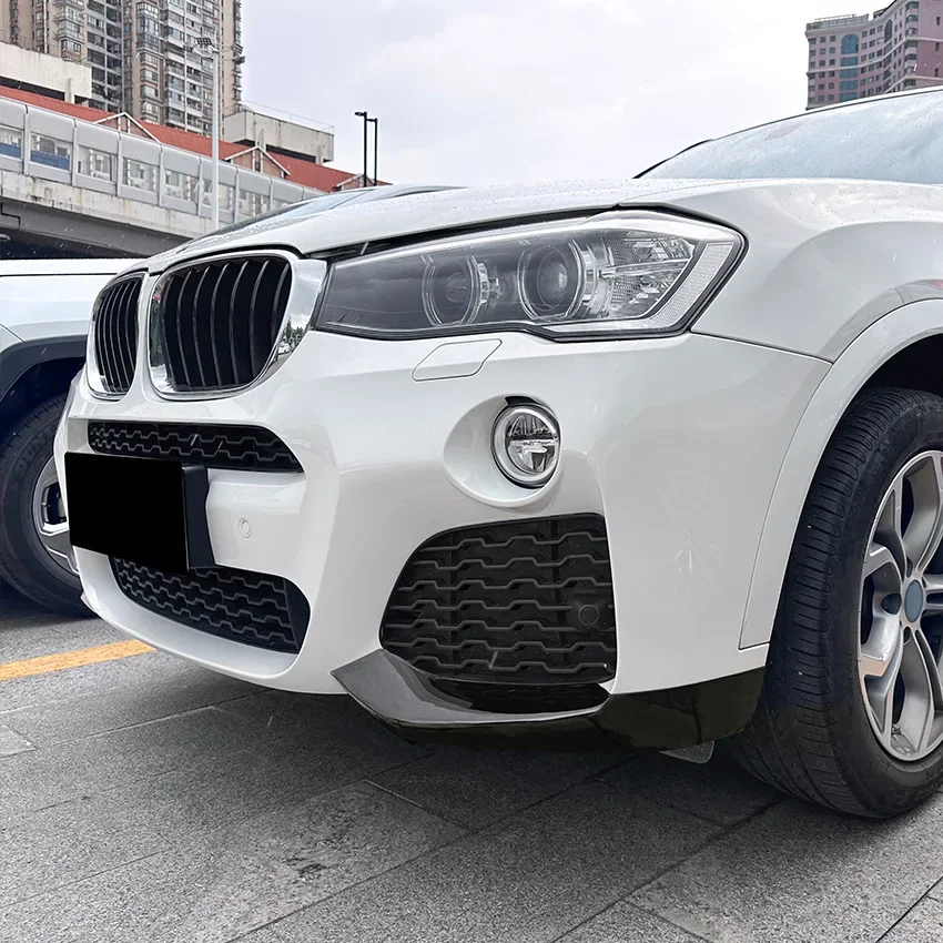 Для BMW X3 X4 F25 F26 M Sport 2014-2017 автомобильный передний бампер диффузор защита спойлер