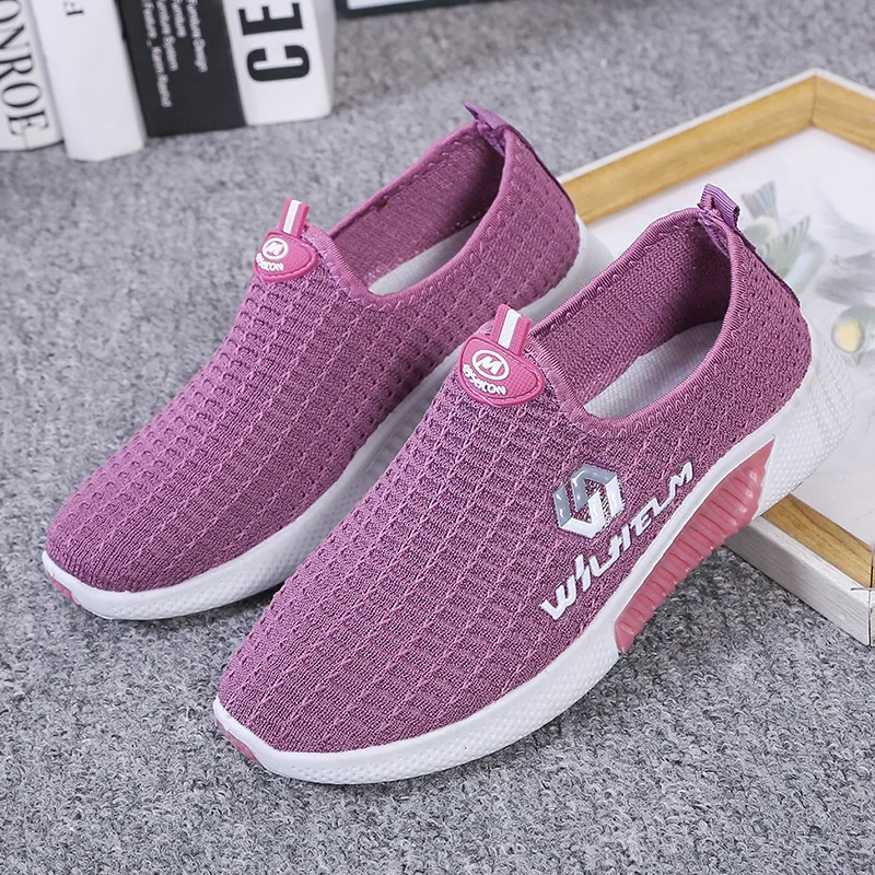 

Women's Shoes Fall 2022 New Running Travel Shoes Flying Weave Walking Leisure Sports Shoes Tennis Ladies Shoes Platform Sneaker