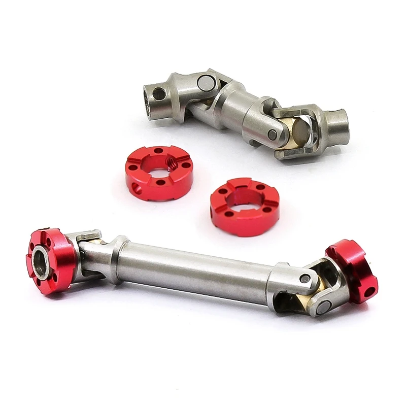 

2X RC Model Metal Flange Head Transmission Shaft CVD For 1/14 Tamiya SCX10 D90 RC4WD AXIAL(90-110Mm&55-68Mm)