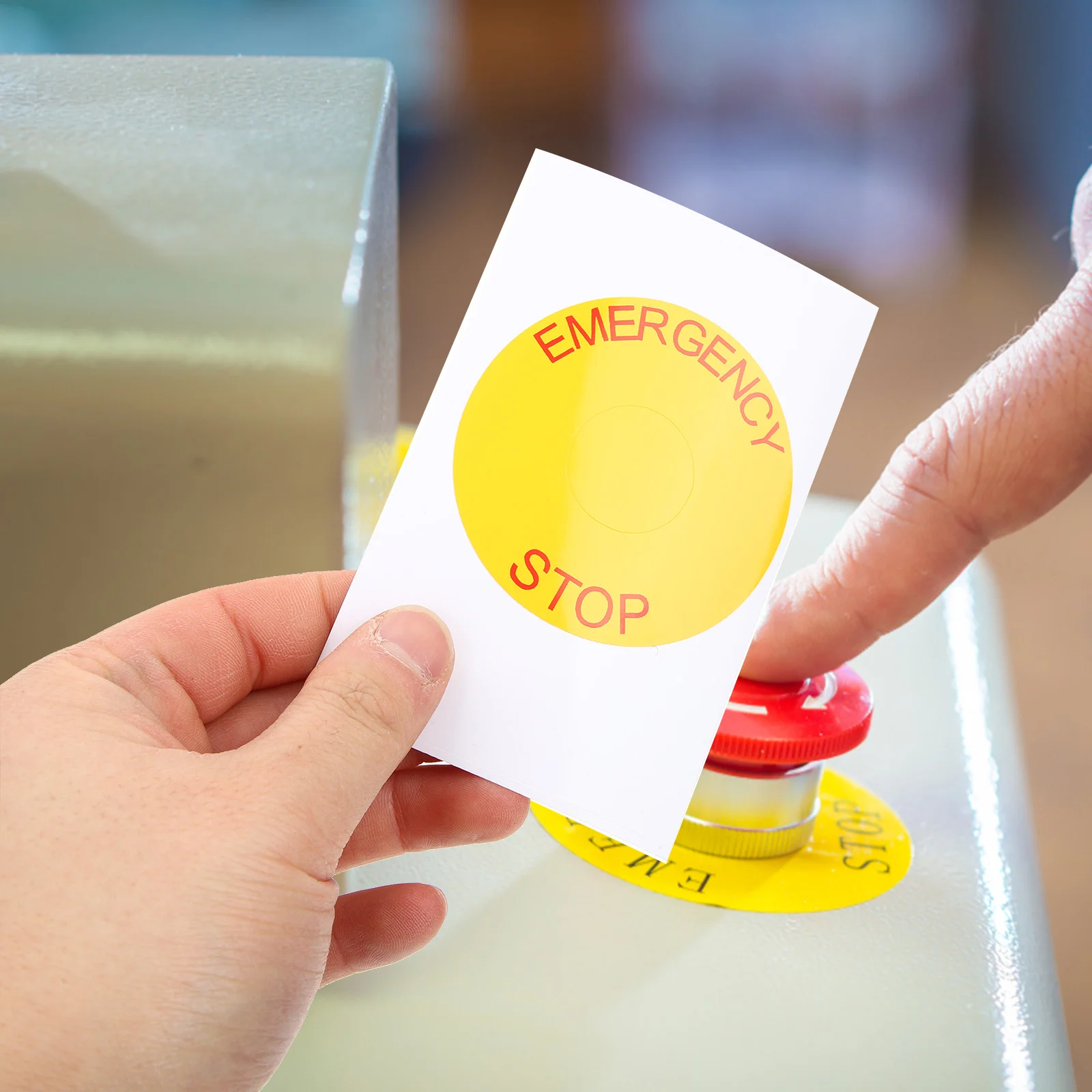 Рисунок 5 - наклейки для экстренной остано