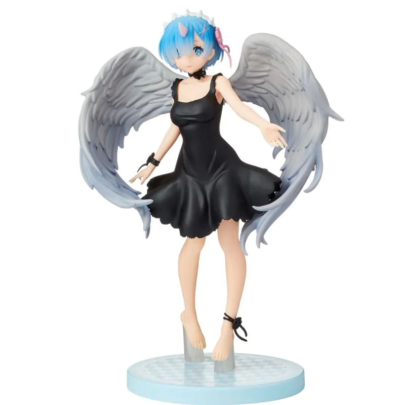 

2021 New Anime Rem Periphery Figurine Fallen Angel Pvc Model Japanese Anime Figure Unisex Toys Doll Ornaments Collection Gifts