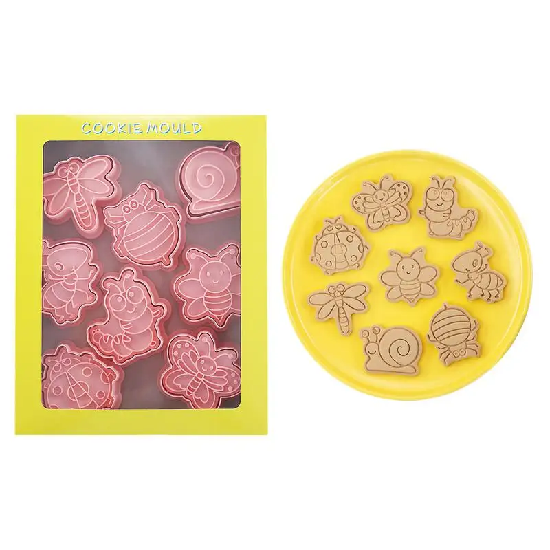 

8 шт. Мультяшные животные формы для печенья резаки для печенья с штампами набор «сделай сам» мультяшная форма для печенья инструмент для вып...