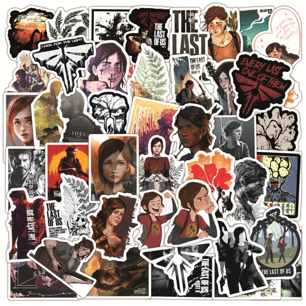 

10/50pcs Classic Cool The last of us Game Stickers Bicycle Skateboard Guitar Car Anime Graffiti Sticker Waterproof Kid Stickers