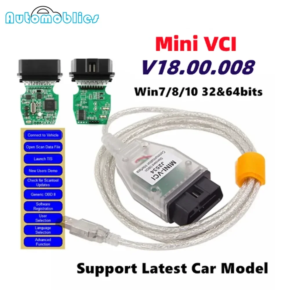 Мини Vci Для Toyota Techstream Obd2 Диагностический Кабель Ft232rq/rl