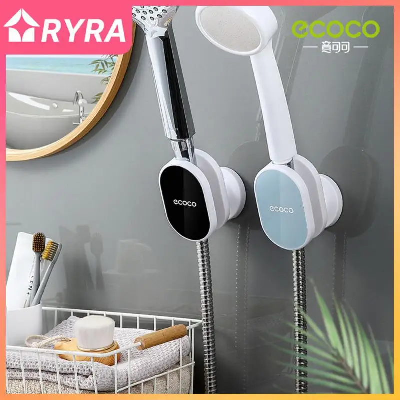 

Bathroom Shower Base Shower Head Hanging Seat Wall Mount Adjustable Shower Bath Head Holder Universal Self-adhesive